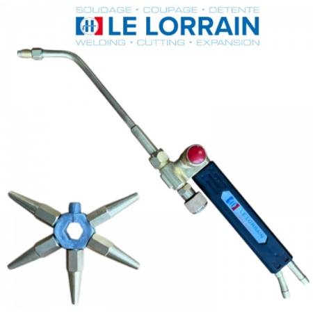 Torță oxi-combustibilă pentru oxigen LE LORRAIN 7 duze