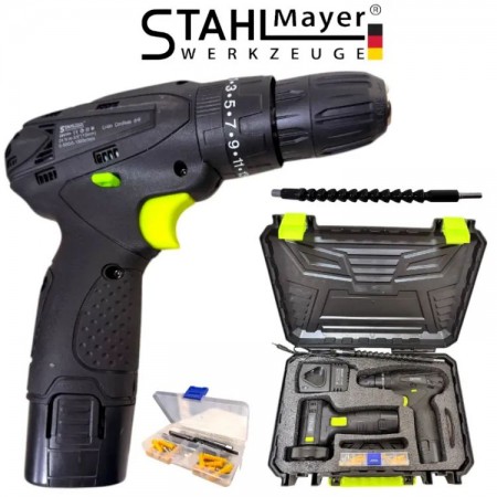 Set șurubelniță cu impact fără fir + polizor unghiular mini STAHLMAYER 24V Set șurubelniță cu impact fără fir + polizor unghiular mini STAHLMAYER 24V