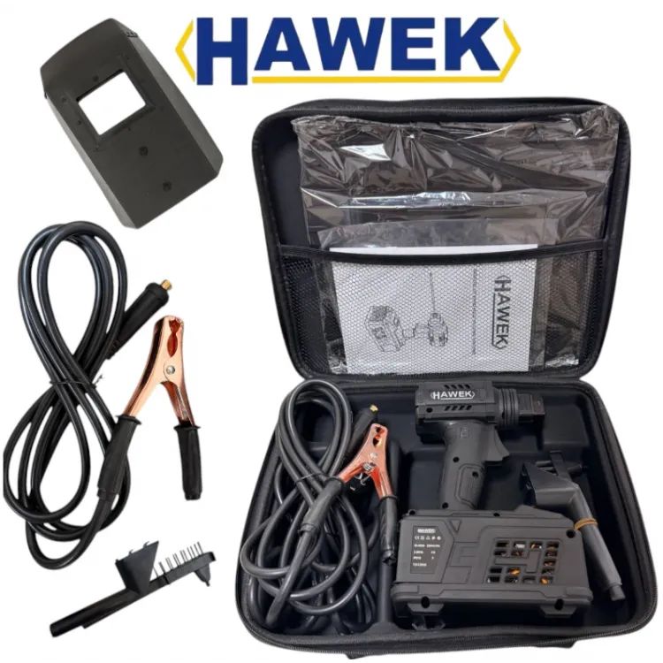 Pistol de sudat cu invertor portabil profesional cu afișaj, HAWEK 400A