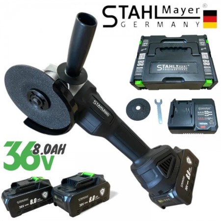 POLIZOR UNGHIULAR CU ACUMULATOR 36V 8.0AH STAHLMAYER-BLACK PRO