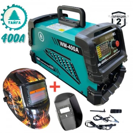 Aparat de sudura cu invertor 400 A cu afișaj mare și masca solara TAIGA