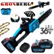FIERĂSTRĂU CU ACUMULATOR 36V 10.0AH KRONBERG TĂIETOR CU ACUMULATOR PENTRU LEMNE ȘI CRENGI LUBRIFIERE AUTOMATĂ A LÂNȚULUI DE 30cm FIERĂSTRĂU CU ACUMULATOR 36V 10.0AH KRONBERG TĂIETOR CU ACUMULATOR PENTRU LEMNE ȘI CRENGI LUBRIFIERE AUTOMATĂ A LÂNȚULUI DE 30cm