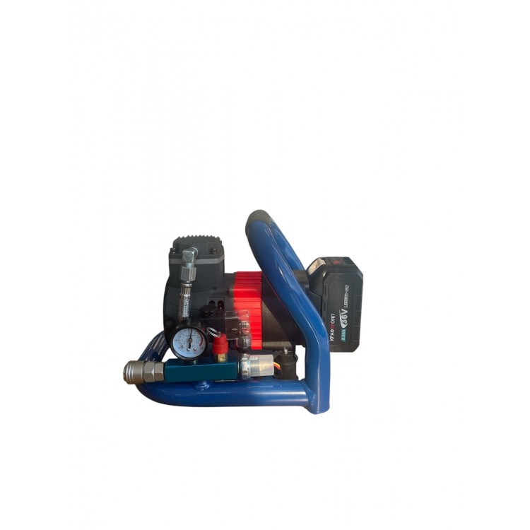 Compresor de aer universal fără fir, motor fără perii, cu 2 baterii KraftTRoyal