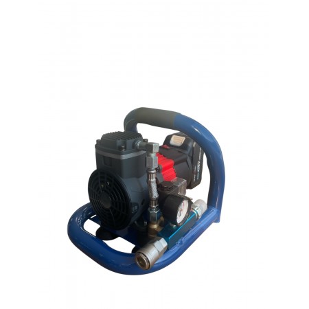 Compresor de aer universal fără fir, motor fără perii, cu 2 baterii KraftTRoyal