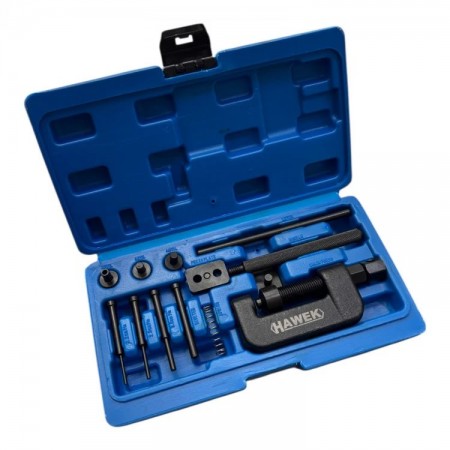 Kit profesional pentru dezasamblarea și nituirea lanțurilor HAWEK, HW-1103 Kit profesional pentru dezasamblarea și nituirea lanțurilor HAWEK, HW-1103