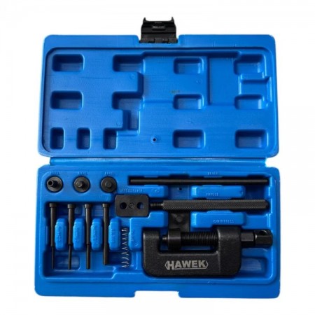 Kit profesional pentru dezasamblarea și nituirea lanțurilor HAWEK, HW-1103 Kit profesional pentru dezasamblarea și nituirea lanțurilor HAWEK, HW-1103