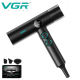 Uscător de păr profesional VGR V-401 cu afișaj LED, roșu și negru
