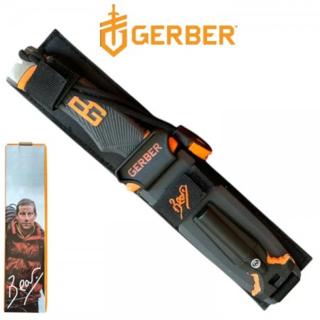 Cuțit utilitar Bear Grylls cu muchii fine și lamă fixă, cuțit Survival GERBER