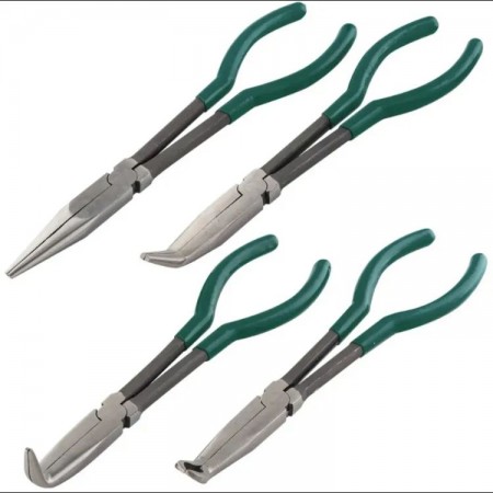 Clește cu vărf lung Set profesional de clești ROCK FORCE 4 bucăți | CR-V | 5047P