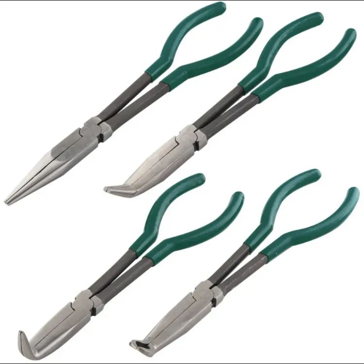 Clește cu vărf lung Set profesional de clești ROCK FORCE 4 bucăți | CR-V | 5047P