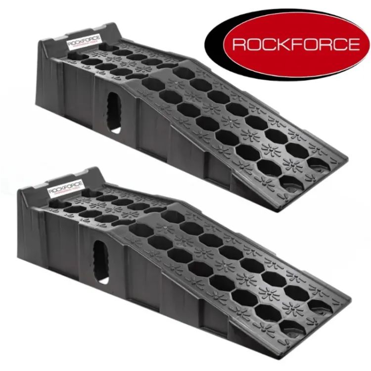 Rampe pentru mașini, 2 bucăți, rampă din plastic ROCKFORCE de 2,5 tone