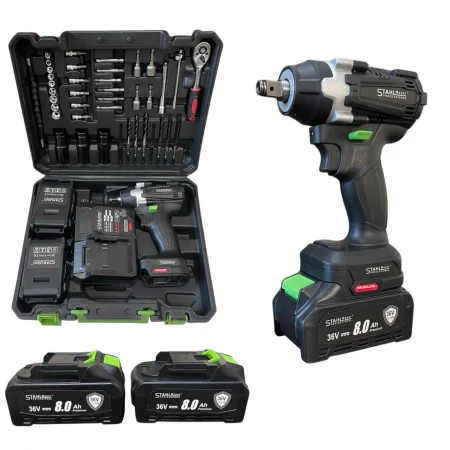 MASINA DE INSURUBAT CU IMPACT 1/2 , 2 IN 1 STAHLMAYER BLACK PRO 36V – 850NM. + 40h