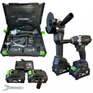 SET POLIZOR UNGHILAR FARA FIR SI IMPACT 36V 8Ah STAHLMAYER BLACK PRO