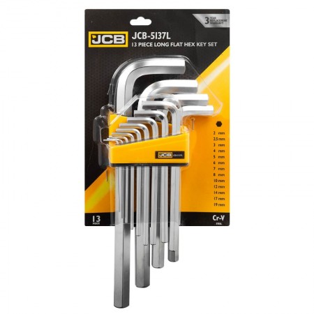 SET DE 13 CHEI HEXAGONALE ÎN FORMĂ DE L EXTINS,  JCB - 5137L 