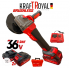 Polizor unghiular fără fir 36V 8Ah 125 mm KraftRoyal Red