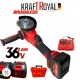 Polizor unghiular fără fir 36V 8Ah 125 mm KraftRoyal Red Polizor unghiular fără fir 36V 8Ah 125 mm KraftRoyal Red