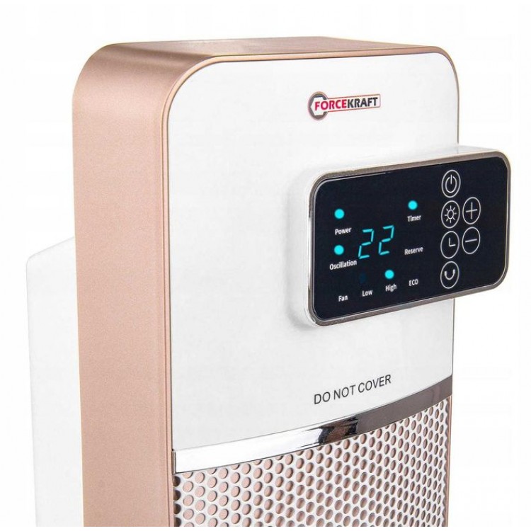 Aeroterma cu ventilator si incalzitor ceramic 2000W si 2200W, FORCEKRAFT cu display si telecomanda Aeroterma cu ventilator si incalzitor ceramic 2000W si 2200W, FORCEKRAFT cu display si telecomanda