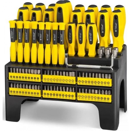 Set de șurubelnițe și biți 100 buc, STAHLMAYER