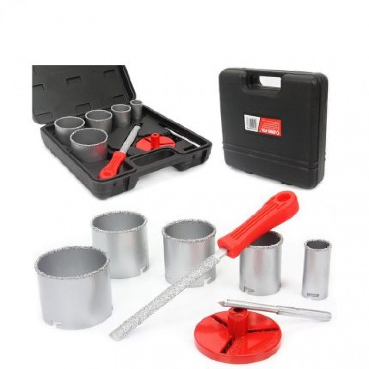 Set carote diamante Mar-Pol 8 piese Set carote diamante Mar-Pol 8 piese