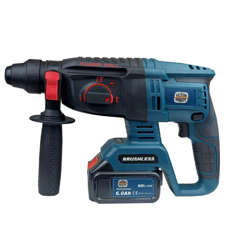PERFORATOR GERMAN FĂRĂ PERII FĂRĂ FIR 36V + 2 BATERII ȘI ÎNCĂRCĂTOR