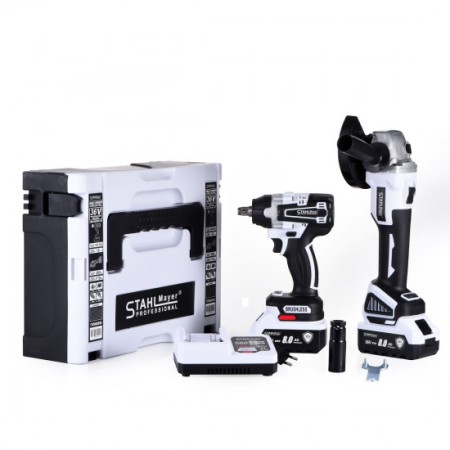 PACHET PROMOȚIONAL POLIZOR UNGHIULAR GERMAN FĂRĂ PERII ȘI MAȘINĂ DE RECTIFICAT UNGHIULARĂ CU PERCUȚIE COMBINATĂ CU IMPACT FĂRĂ FIR 850 N/M STAHLMAYER 36V 8AH PACHET PROMOȚIONAL POLIZOR UNGHIULAR GERMAN FĂRĂ PERII ȘI MAȘINĂ DE RECTIFICAT UNGHIULARĂ CU PERCUȚIE COMBINATĂ CU IMPACT FĂRĂ FIR 850 N/M STAHLMAYER 36V 8AH