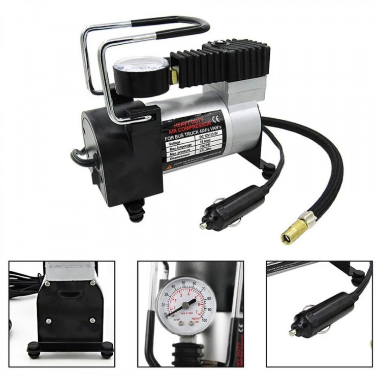 COMPRESOR DE AER 150W + CRIC TIP CROCODIL 2T. 135-320MM