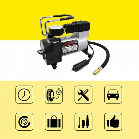 COMPRESOR DE AER 150W + CRIC TIP CROCODIL 2T. 135-320MM