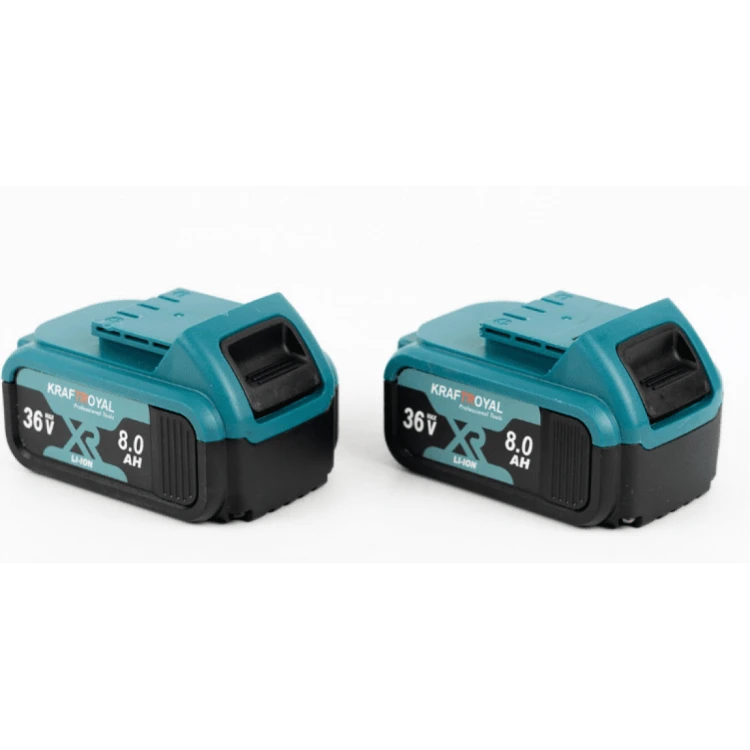 SET CHEIE DE IMPACT 2IN1 SI FLEX KRAFTROYAL, 2 ACUMULATORI, 36V, 8AH, TRUSA