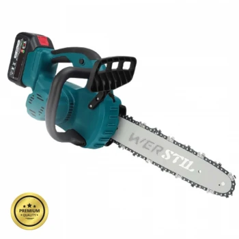 FERĂSTRĂU CU LANȚ FĂRĂ FIR 24V 5AH WERSTIL FERĂSTRĂU CU LANȚ FĂRĂ FIR PENTRU LEMN ȘI CRENGI LUBRIFIERE AUTOMATĂ A LANȚULUI 35CM