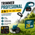 Mașină de tuns iarba fără fir trimmer 36V 8.0AH cu 2 baterii 26 cm Profesională TOP