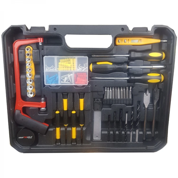 MAȘINA DE GAURIT SI INȘURUBAT CU PERCUȚIE KRAFTROYAL XR 110 ACCESORII,2 ACUMULATORI,36V,8AH