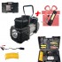 SET DE ASISTENȚĂ RUTIERĂ - COMPRESOR DE ANVELOPE CU LANTERNĂ CU LED, FURTUN DE AER ȘI UNELTE